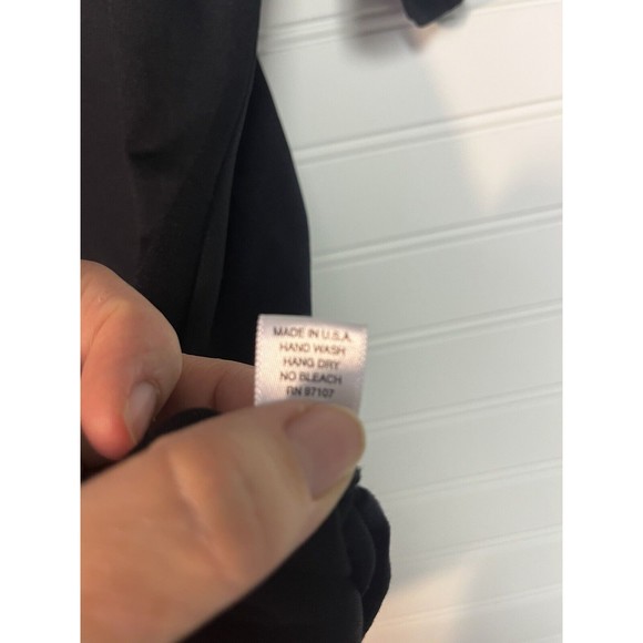 A'nue Ligne Black Boatneck Tunic Dress - Small 3/4 Sleeves Tactel/Lycra blend - Picture 5 of 9